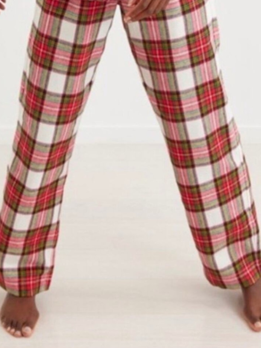 Hanna Andersson Unisex Holiday Plaid Flannel Pajama Pants Sz L